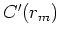 $ C''(r_m)$