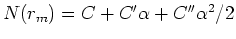 $ 0 = \frac{\partial}{\partial \alpha} (N(r_d) + \epsilon N(r_m))
$