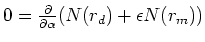 $ \alpha = - (B'+\epsilon C')/(B''+\epsilon C'')$