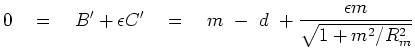 $ (m,d)\approx 0$
