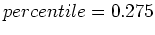 $ percentile=0.275$