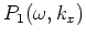 $ P_2(\omega,k_x)$