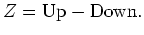 $\displaystyle {\rm Up} = \frac{P + Z}{2} ,$