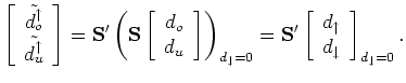 $ \tilde{d^{\uparrow}_o}$