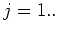$ j=1..$