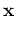$\displaystyle {\bf x}$