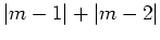$ m \in \begin{bmatrix}1,2\end{bmatrix}$