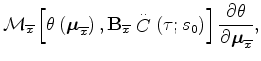 $ {\partial^2 {\theta}}/{\partial {\boldsymbol \mu}_{\overline{x}}^2}=0$