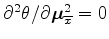 $\displaystyle \frac {\partial^2 \mathcal M_{\overline{x}}\left[ {\theta}\left({...
...t) \right] \frac{\partial {\theta}}{\partial {\boldsymbol \mu}_{\overline{x}}}.$