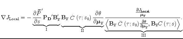 $ {\partial {\theta}}/{\partial {\boldsymbol \mu}_{\overline{x}}}$
