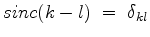 $ \delta_{kl}$