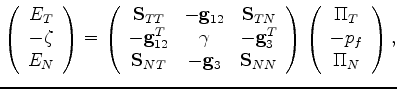 $\displaystyle {\bf S}_{TT} \equiv \left(\begin{array}{ccc} s_{11} & s_{12} & s_...
...ccc} s_{11} & s_{12} & \cr s_{21} & s_{22} & \cr & & s_{66} \end{array}\right),$