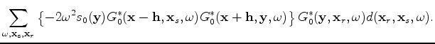 $\displaystyle \Delta I(\mathbf x, \mathbf h) = \sum_{\mathbf y} \frac{\partial I(\mathbf x, \mathbf h)}{\partial s(\mathbf y)} \Delta s(\mathbf y)$