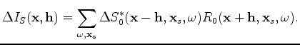 $\displaystyle \Delta I_R(\mathbf x, \mathbf h)$