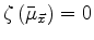 $ {\bar{{\mu}}}_{\vec x}=0$
