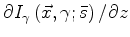 $ \partial {\zeta}/\partial {\mu_{\vec x}}=
\tan^2 \gamma $