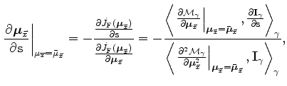 $ \frac
{\partial \mathcal M_{\gamma }}
{\partial {\boldsymbol \mu}_{\vec x}}$