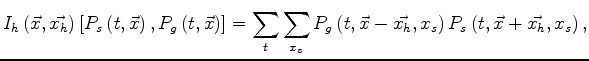 $ \vec{x_{h}}=x_{h}\vec x_0$