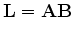 $\displaystyle \left[ \begin{array}{c} \bf d_1\\ \bf d_2 \\ \end{array} \right] = \left[ \begin{array}{c} \bf L_1\\ \bf L_2 \\ \end{array} \right] \bf m .$