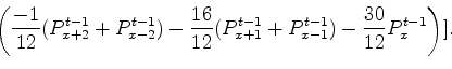\begin{displaymath}\begin{array}{cccc}
1.312500 & -8.3333343E-02 & 5.2083335E-03...
...0000E+00 & -3.7887658E-11 \\
5.2083340E-03 & & & .
\end{array}\end{displaymath}