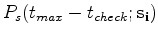$ t_{max}/t_{check}$