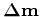 $\displaystyle {\bf\Delta m}={\bf m}_{1}-{\bf m}_{0}.$