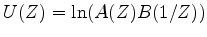 $ U(Z)= 1 + u_1 Z + u_2 Z^2 +\cdots$