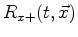 $ R_{x-}(t,\vec{x})$