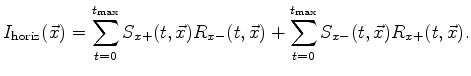 $\displaystyle I(\vec{x}) = I_{\text{vert}}(\vec{x}) + I_{\text{horiz}}(\vec{x}).$