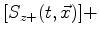 $\displaystyle [
S_{z-}(t,\vec{x}) ].$