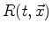 $\displaystyle I(\vec{x})=\sum_{t=0}^{t_{\text{max}}} S(t,\vec{x}) R(t,\vec{x}),$