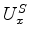 $ U^{S}_x$