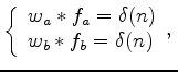 $\displaystyle r = d*f_a *f_b ^r,$