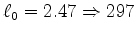 $ \ell_\sigma=0.0527\Rightarrow 36.1$