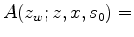 $\displaystyle \int d\gamma \, I(z+z_w,\gamma;z,x,s_0) ,$