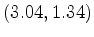 $(3.04,1.34)$