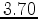 $3.70$