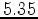 $5.35$