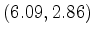 $(6.09,2.86)$