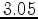 $3.05$