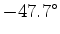 $47.7^{\circ}$