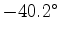 $40.2^{\circ}$
