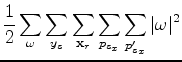 $\displaystyle \times [d({\bf x}_r,p_{s_x} ,y_s,\omega)-d_{\rm obs}({\bf x}_r,p_{s_x} ,y_s,\omega)]^{*}$
