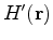 $ \sqrt {R^2 + {\mathbf{r}}^2 } -R$