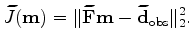 $ \widetilde{\mathbf r} \longleftarrow \widetilde{\mathbf F} \mathbf m - \widetilde{\mathbf d}_{\rm obs}$