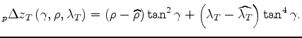 $ \left(\widehat{\rho},\widehat{\lambda_T}\right)$