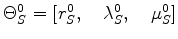 $ \quad \quad \quad \Delta \Theta_S = \left [ \Delta r_S, \quad \Delta \lambda_S, \quad \Delta \mu_S \right ]$