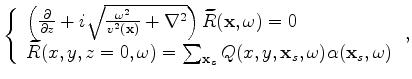 $ \alpha({\bf x}_s,\omega)$