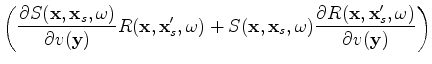 $\displaystyle \times \alpha^{*}({\bf x}_s,\omega) \alpha({\bf x}_s',\omega).$