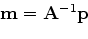 \begin{displaymath}\begin{gathered}{\mathbf{0}} \approx {\mathbf{r}}_d = {\mathb...
...r}}_m = {\mathbf{Am}} = {\mathbf{Ip}} \hfill. \\ \end{gathered}\end{displaymath}